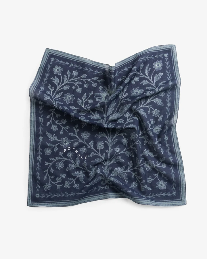 Bandana Floral Blau