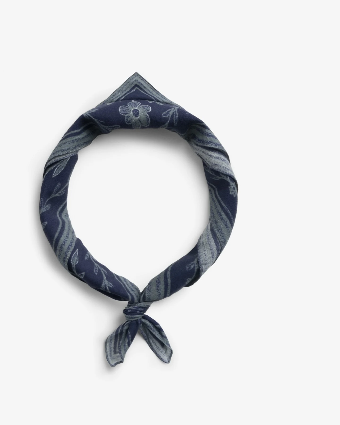 Bandana Floral Blau – Ansicht 2