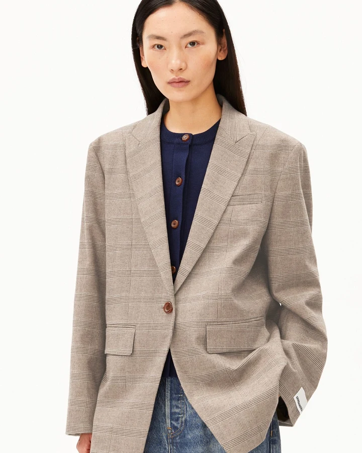 Produktseite: Blazer Check Oversized Beige