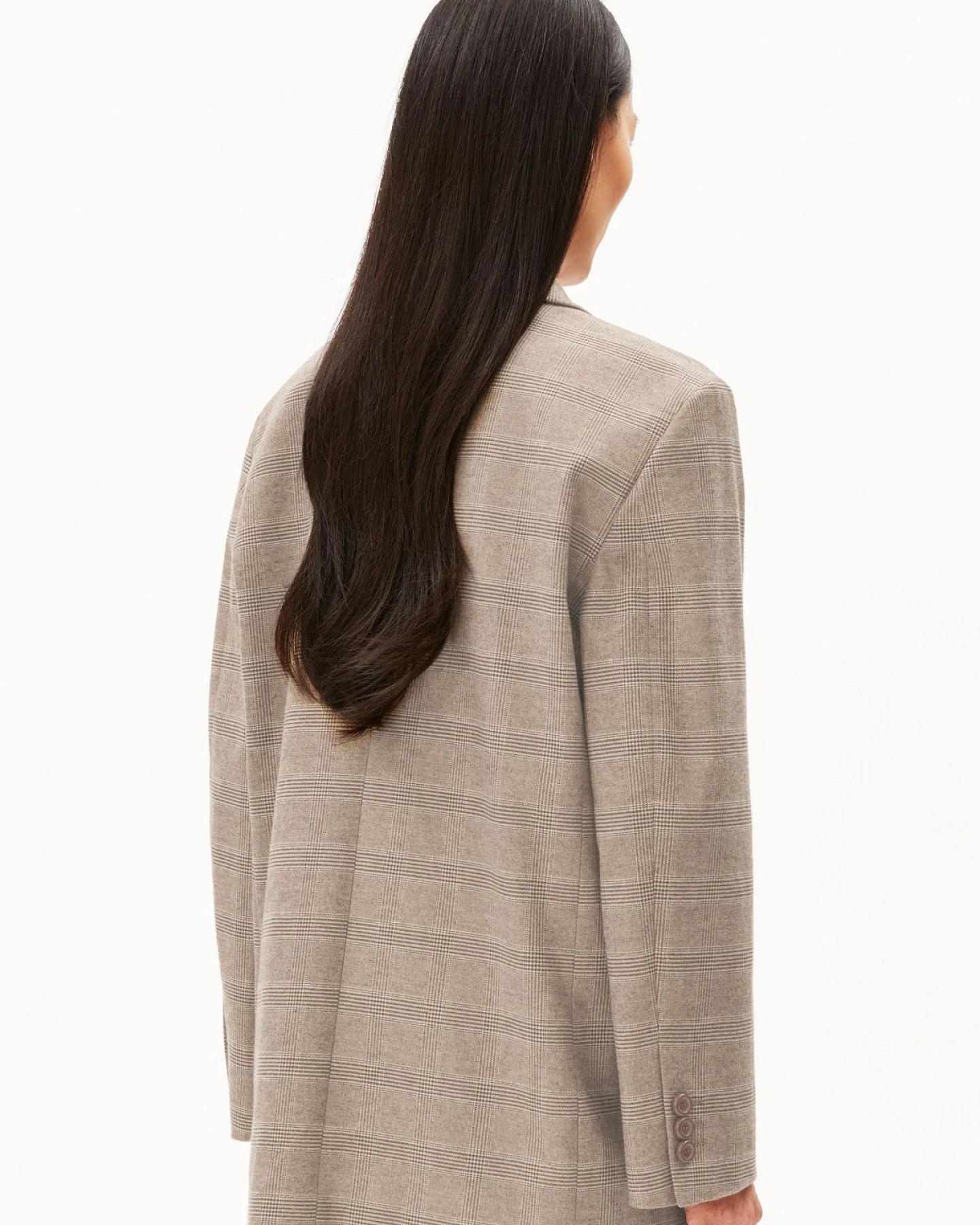 Blazer Check Oversized Beige – Ansicht 2