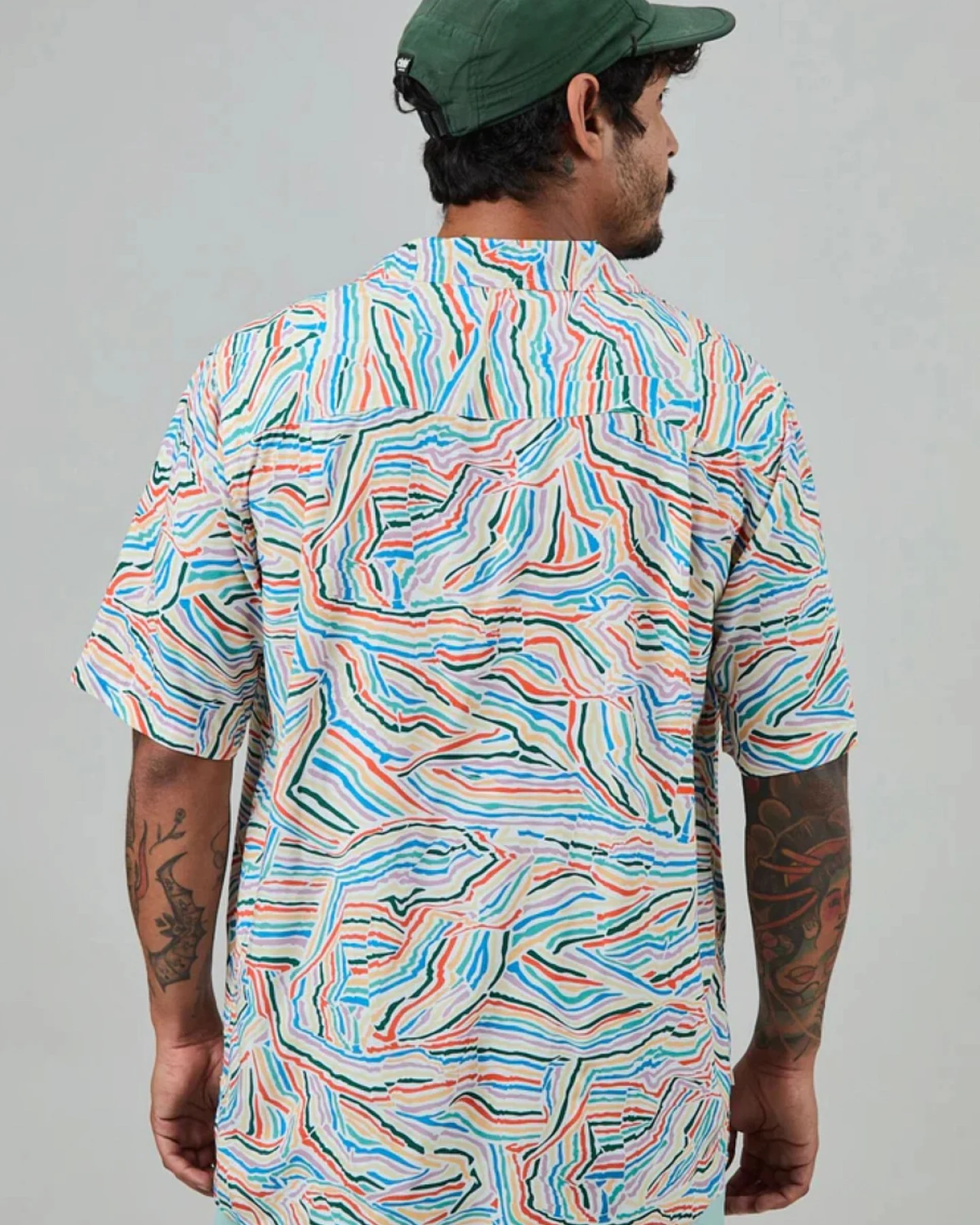 Hemd Messy Stripes Aloha Blau – Ansicht 2