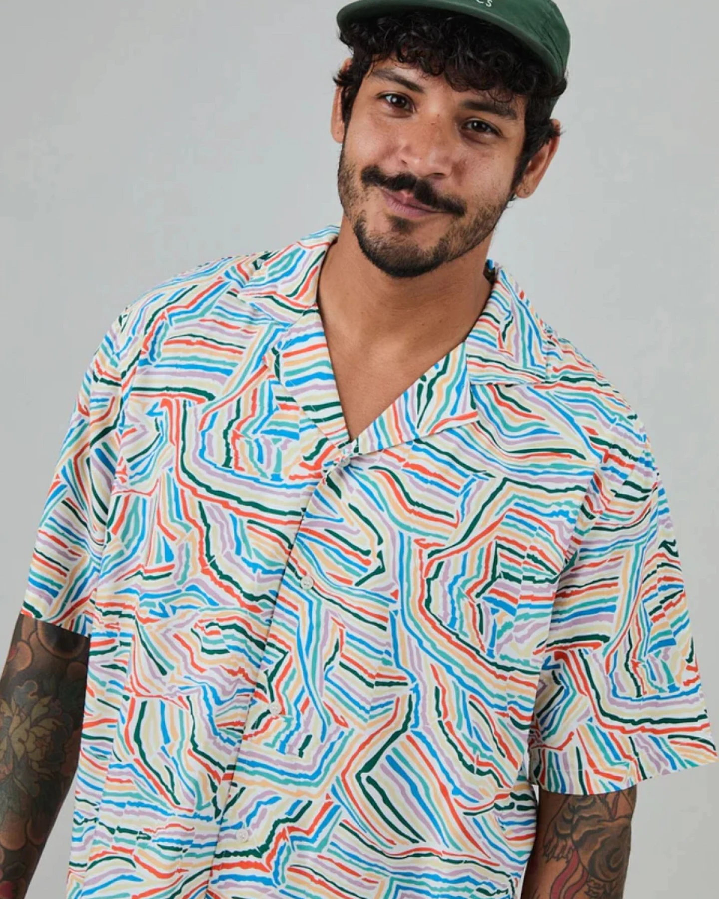 Hemd Messy Stripes Aloha Blau – Ansicht 6