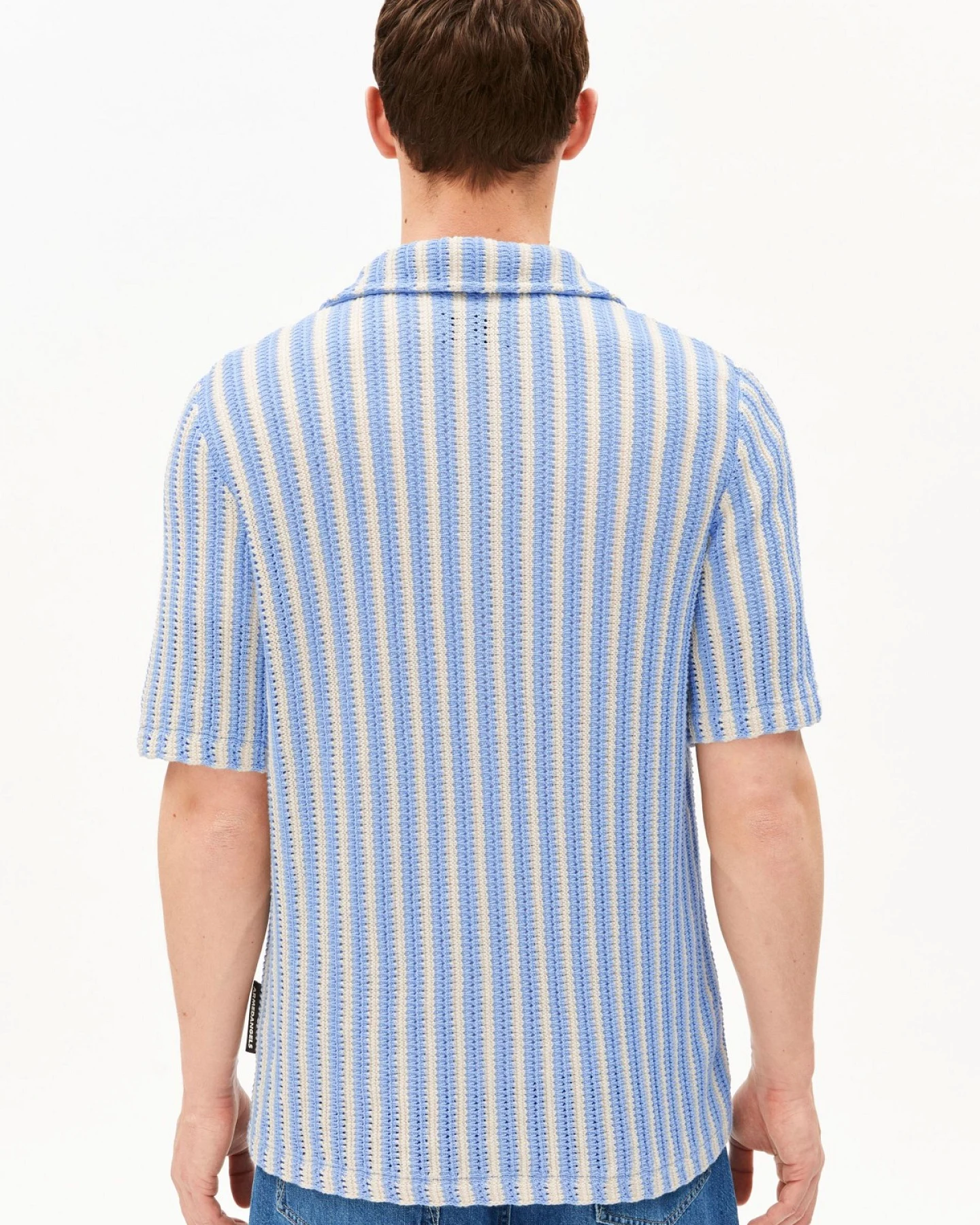 Hemd Knit Striped Blau – Ansicht 2