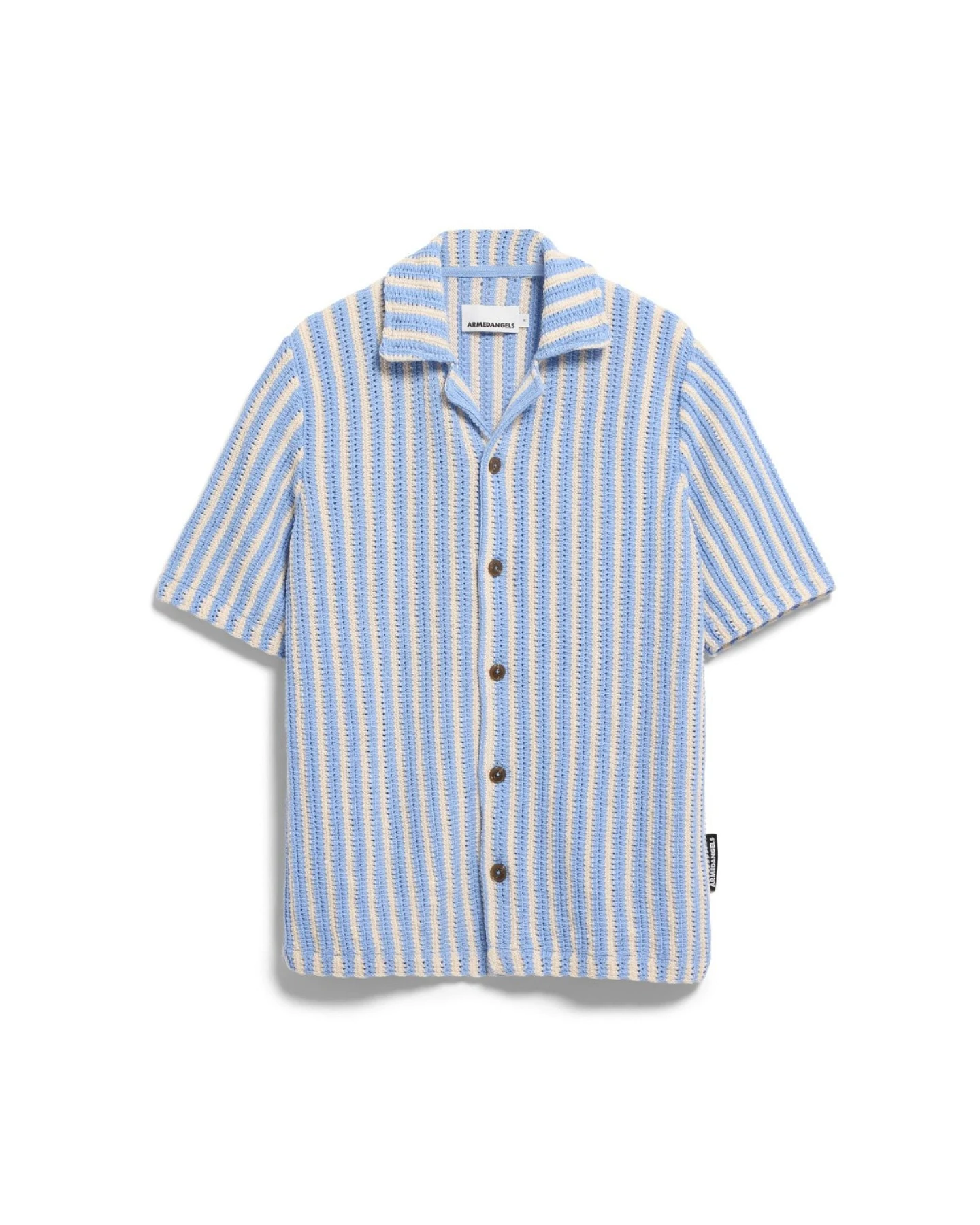 Hemd Knit Striped Blau – Ansicht 6