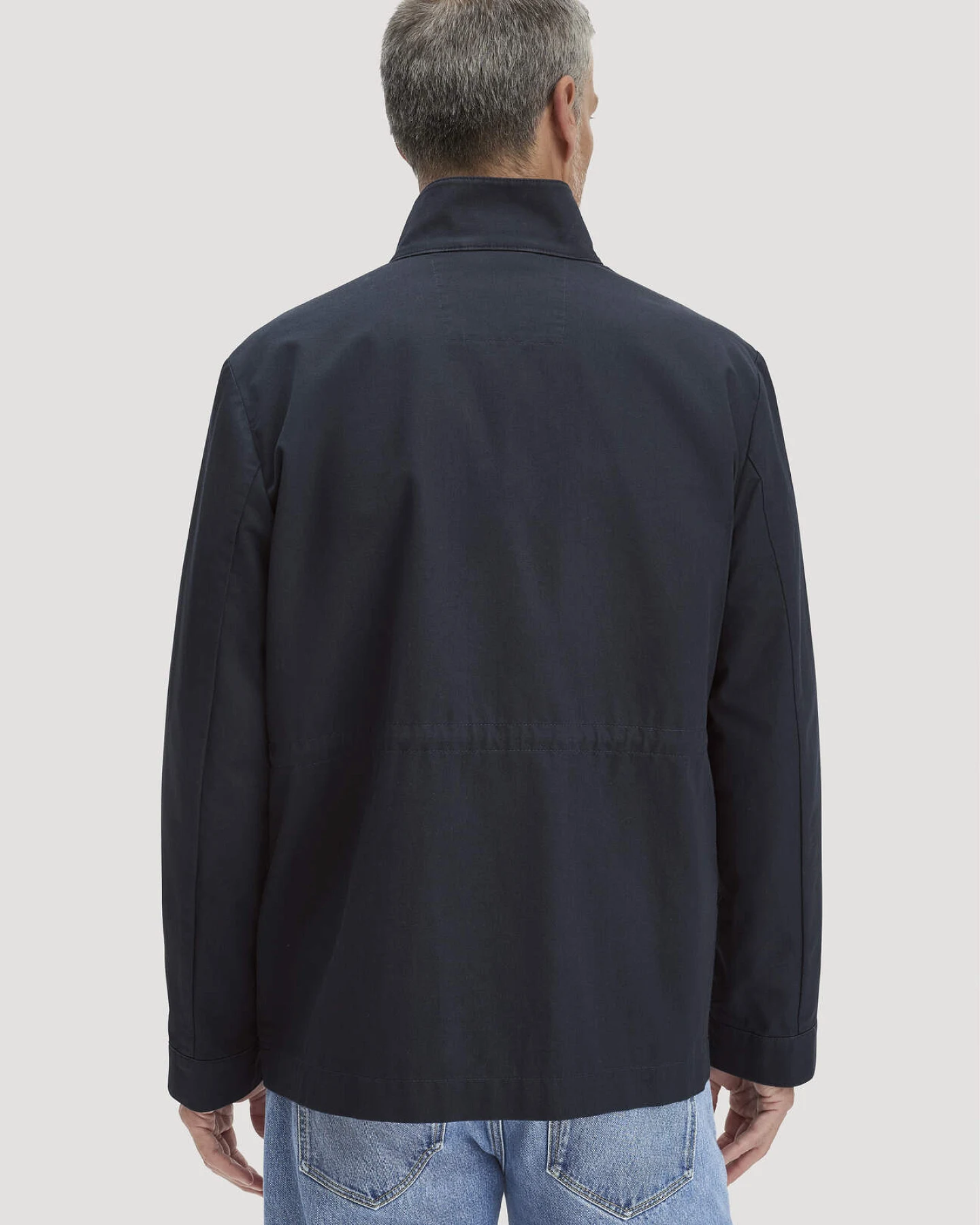 hessnatur Herren Field Jacket Regular aus Bio-Baumwolle - blau - Größe 56 – Ansicht 3