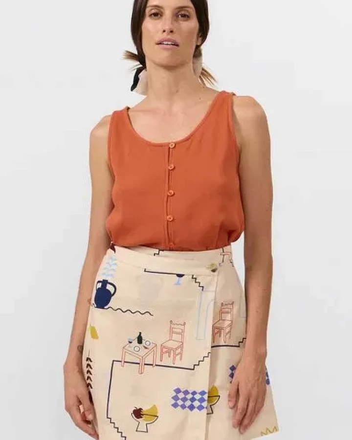 Suite13lab Damen-Minirock POLO im Holiday-Print