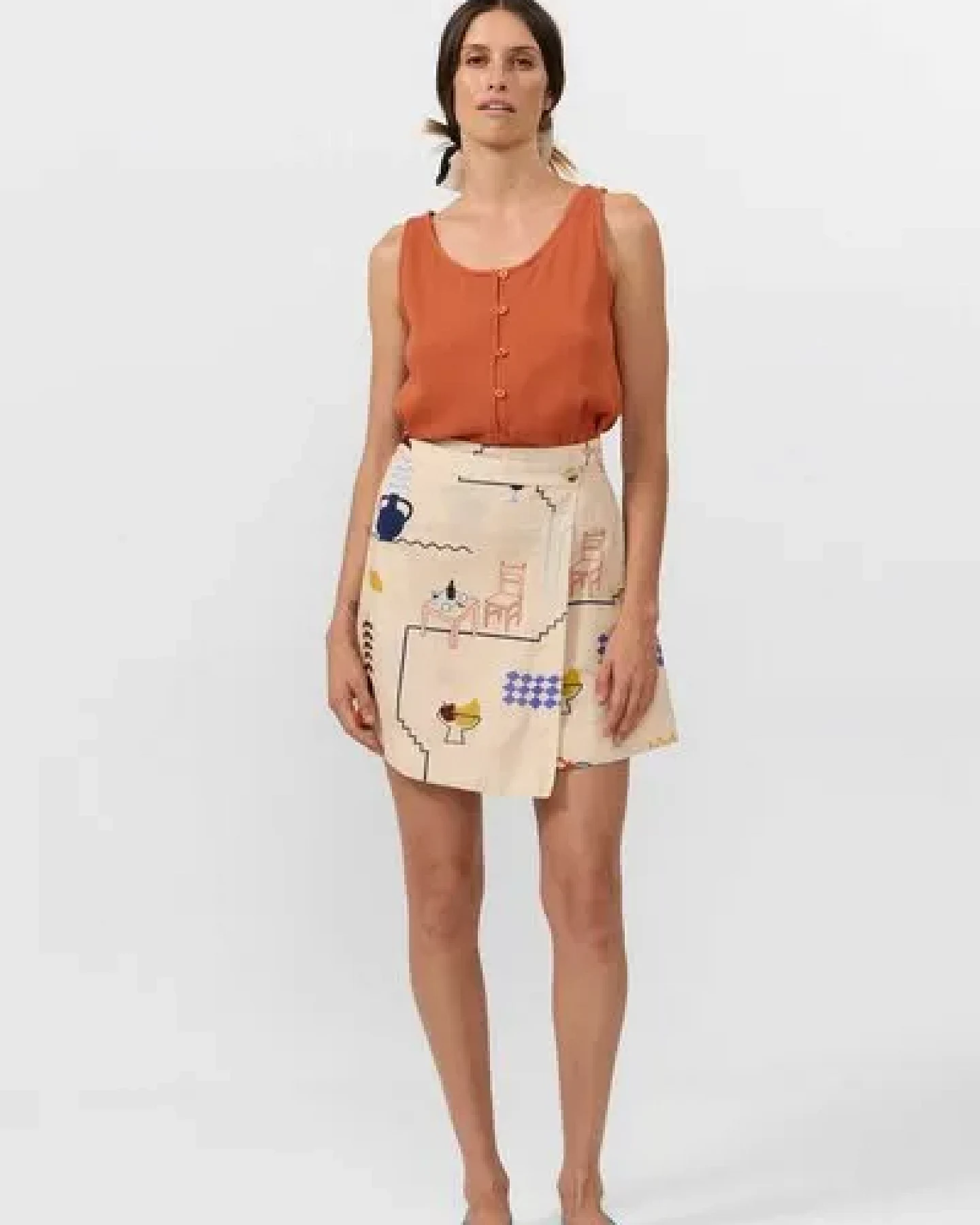 Suite13lab Damen-Minirock POLO im Holiday-Print – Ansicht 2