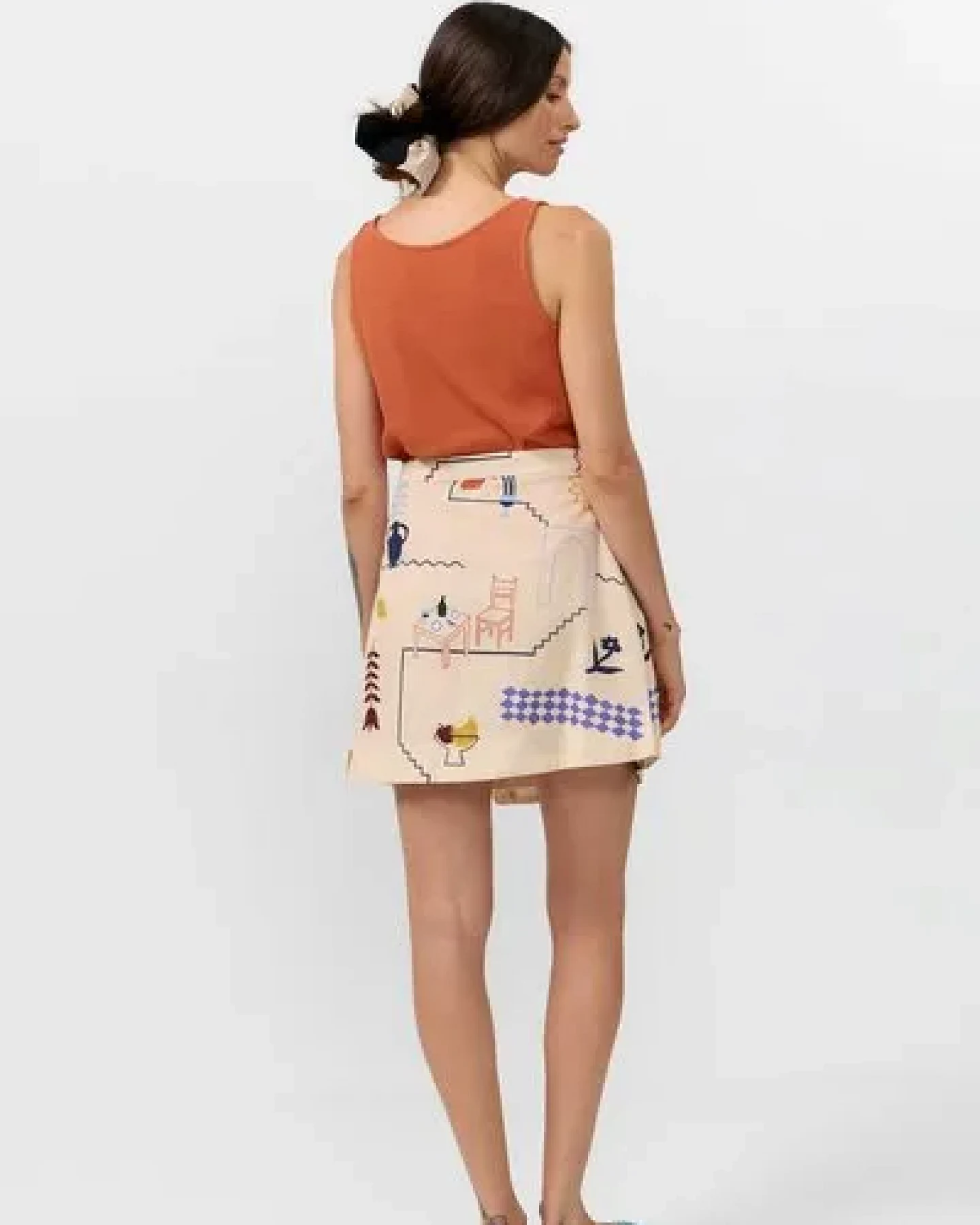 Suite13lab Damen-Minirock POLO im Holiday-Print – Ansicht 3