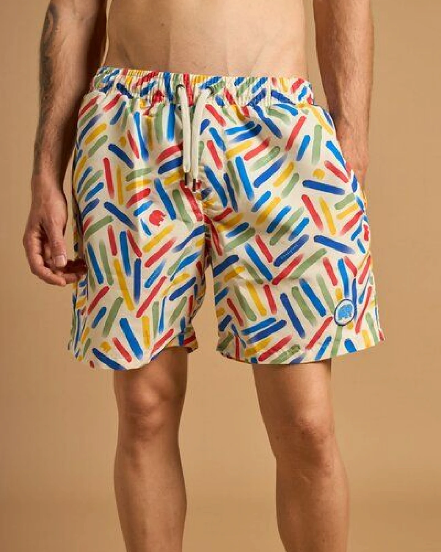 Trendsplant Strokes SEAQUAL®YARN Swim Trunks Mediterranean – Ansicht 2