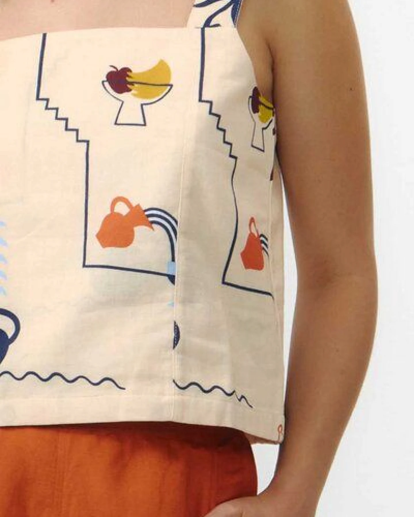 Suite13lab Cropped-Top ODIEL im Holiday-Print – Ansicht 2