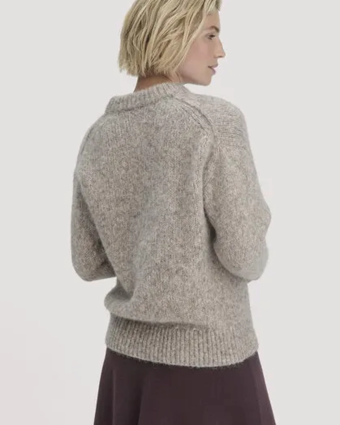 hessnatur Strick Pullover Relaxed aus Alpaka mit Bio-Baumwolle – Ansicht 2