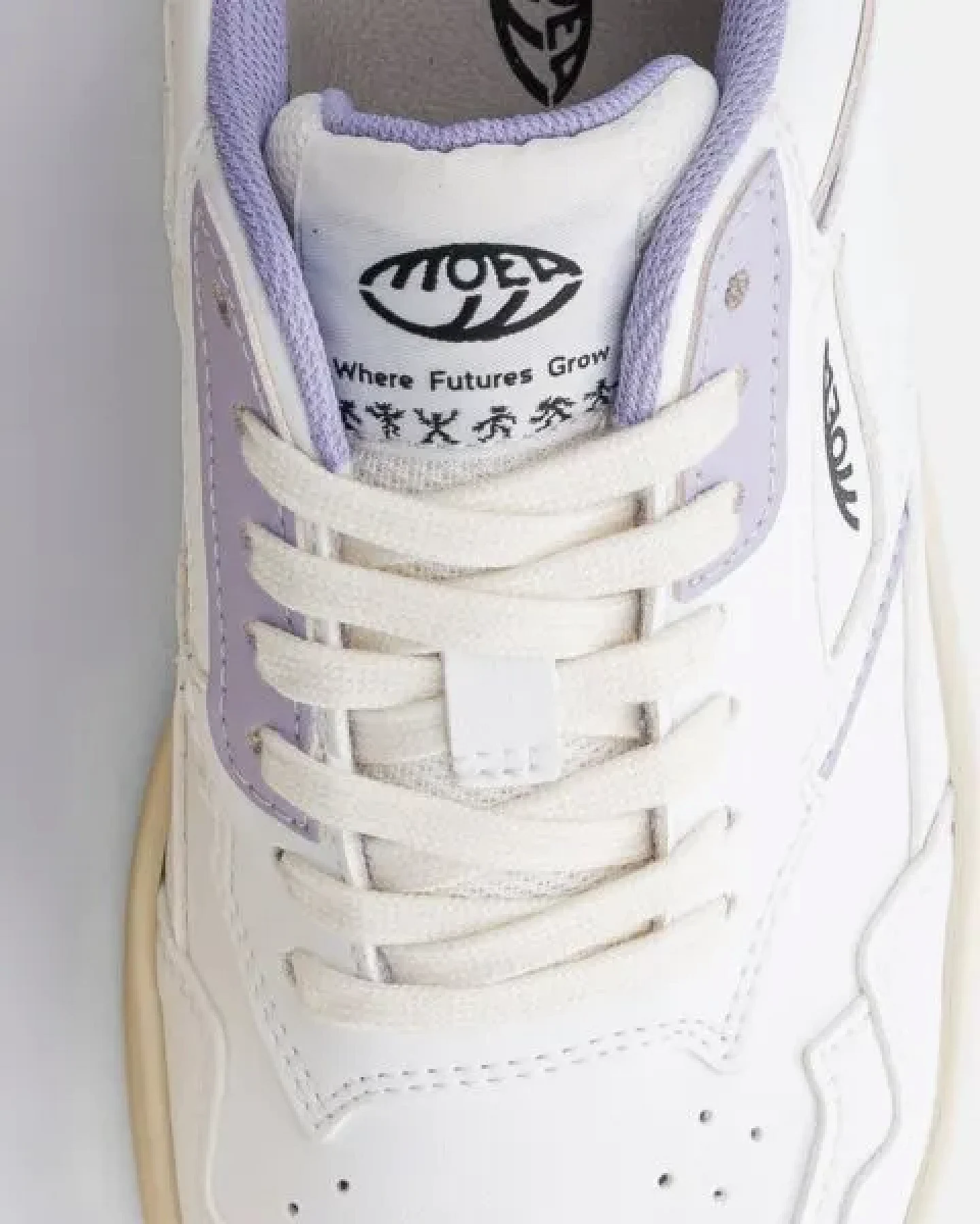 MoEa Sneakers Origin - White & Lila - Apple – Ansicht 3