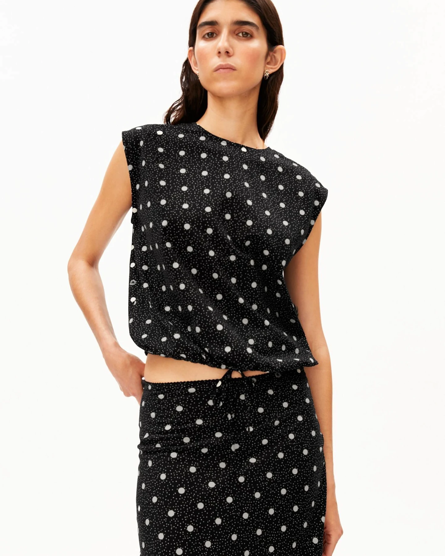 ARMEDANGELS Bluse DOT DRAWSTRING – Ansicht 2