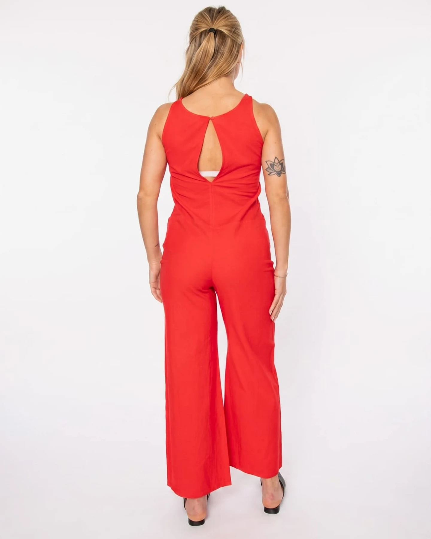 Thinking MU Jumpsuit Fiery Red Adriana Jumpsuit – Ansicht 3