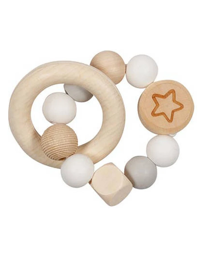 goki baby - Greifling "Stern" grau
