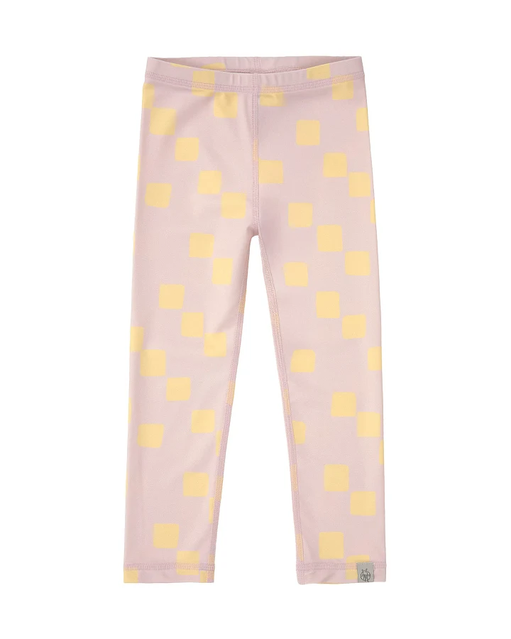 Lässig - UV-Leggings "Schachbrett" rosa-hellgelb