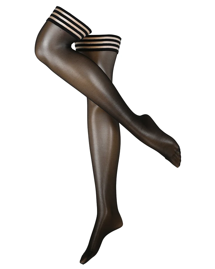 Swedish Stockings Strümpfe Mira Premium Stay Ups Black