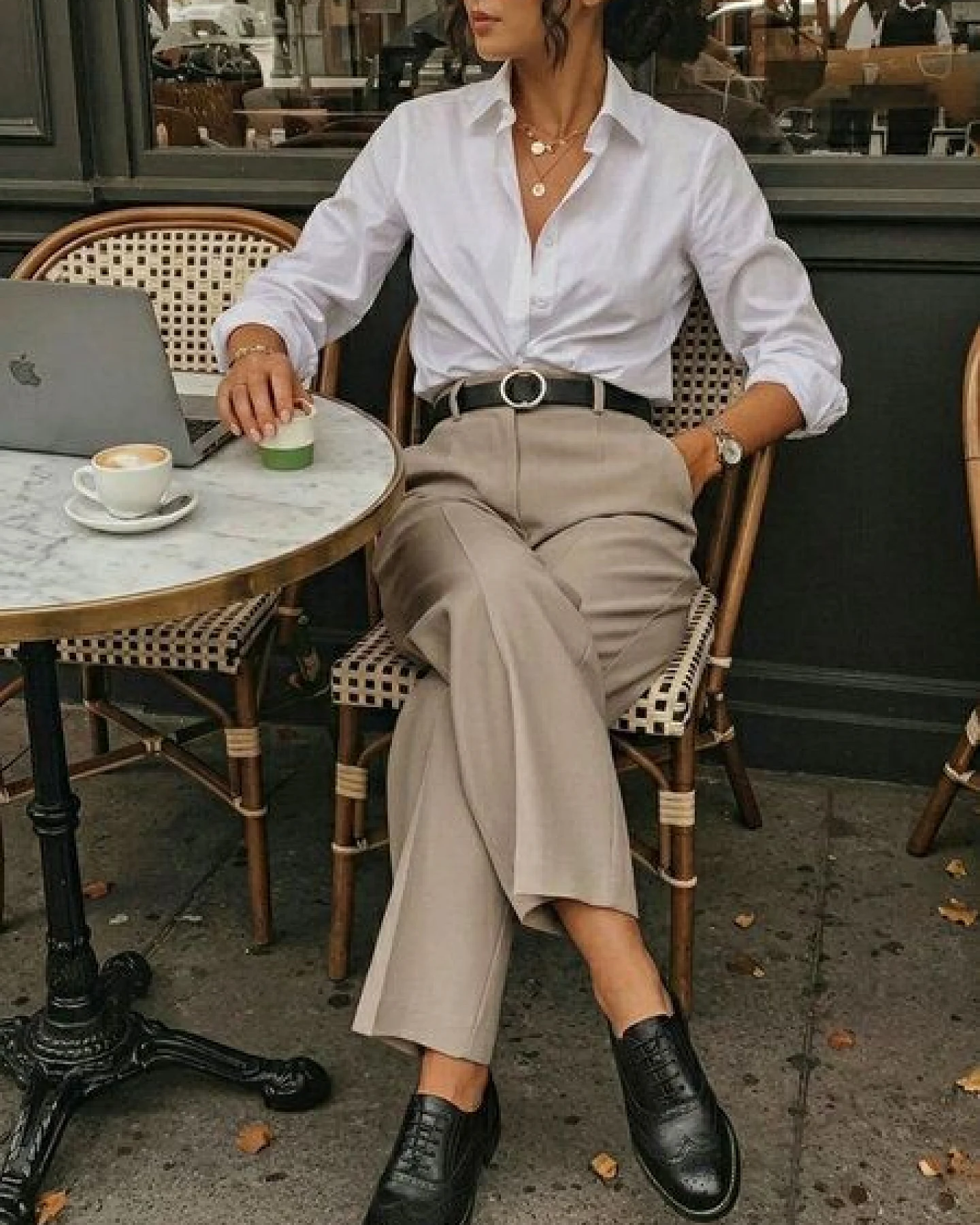 Will's Vegan Shop Weit geschnittene Oxford Brogues – Ansicht 4