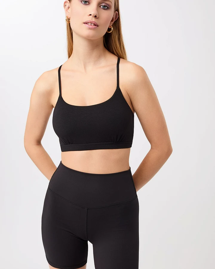 MANDALA Damen vegan Sport-Bh Comfort In Schwarz