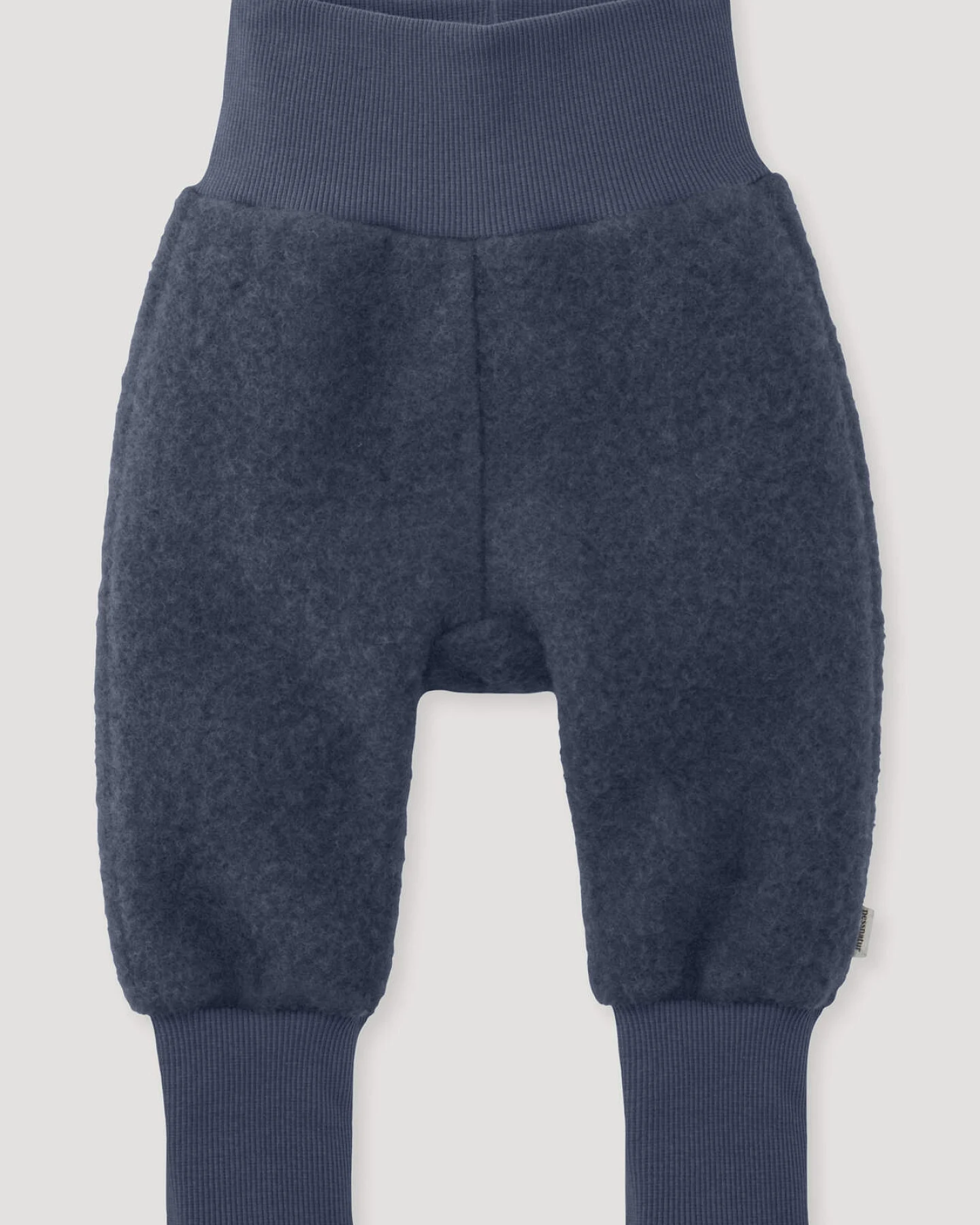 hessnatur Baby Wollfleece Hose aus Bio-Merinowolle - blau - Größe 74/80 – Ansicht 3