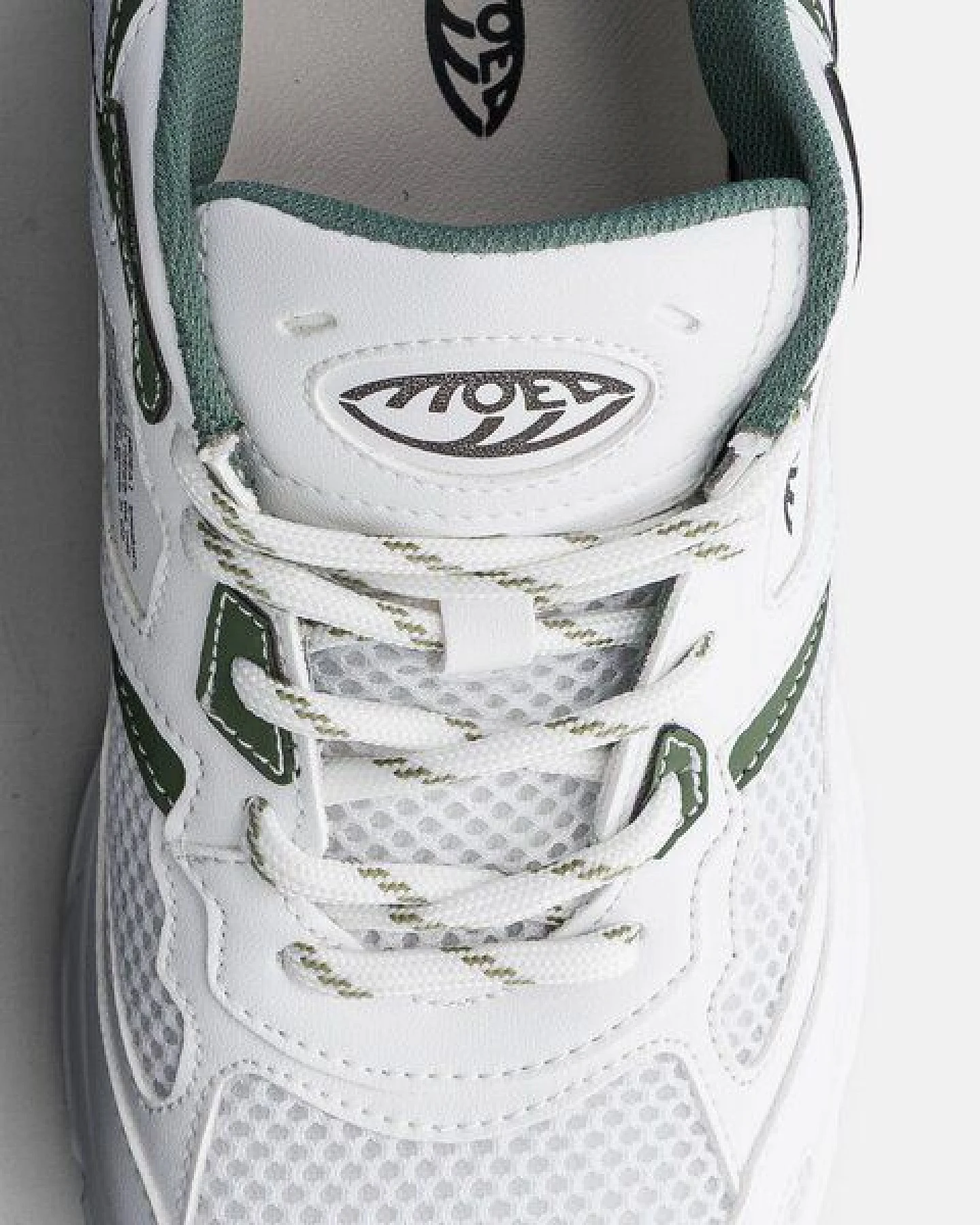 MoEa Sneakers Rush - White & Green - Apple – Ansicht 4