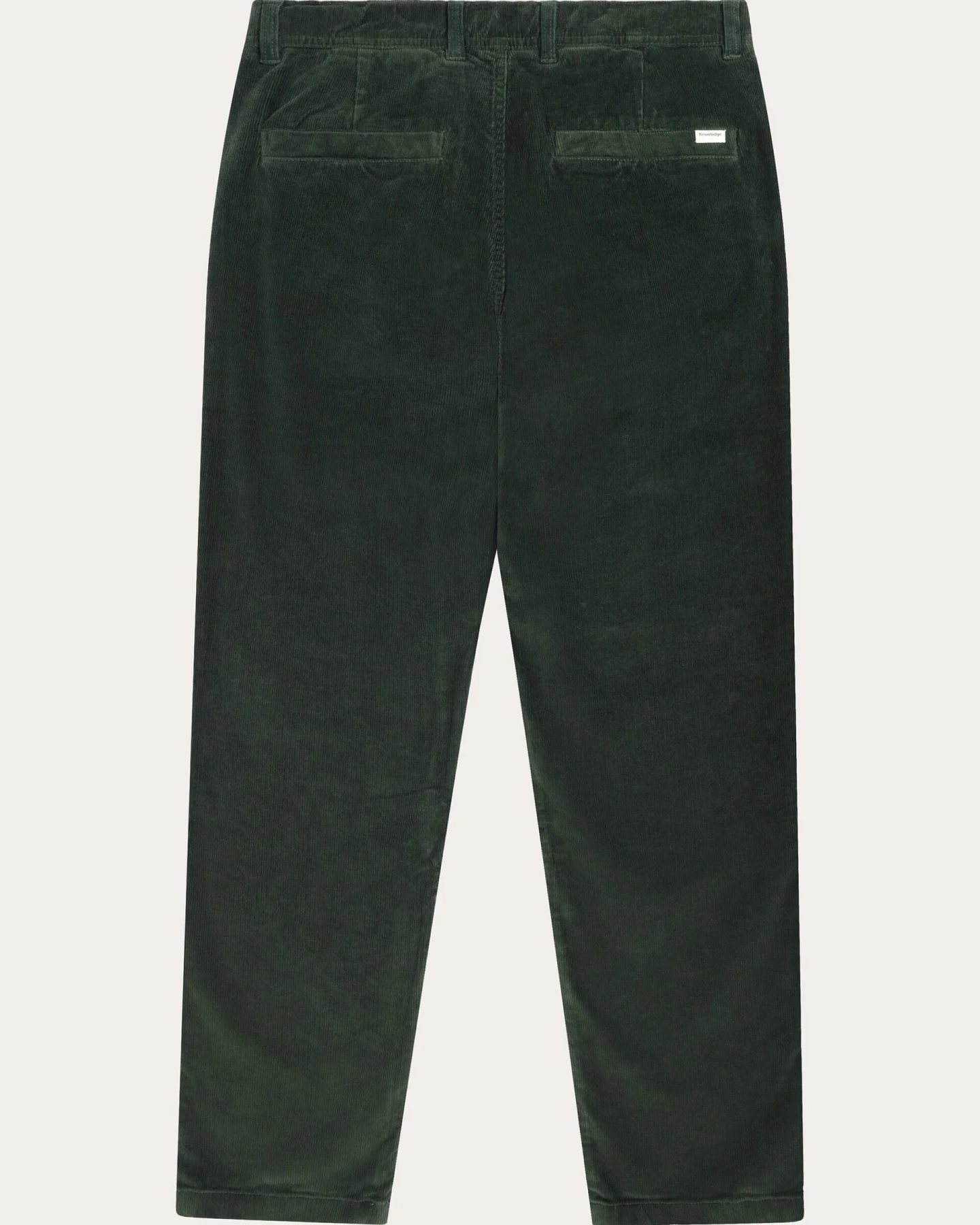 KnowledgeCotton Apparel Herren vegan Hose Corduroy Chuck Regular Forrest Night Green – Ansicht 2