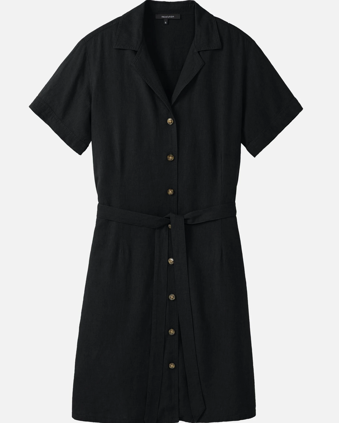 Recolution Damen vegan Kleid Yucca Schwarz – Ansicht 2