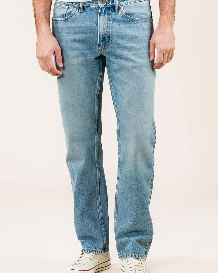 Kuyichi Herren vegan Jeans Scott Regular Pale Shore Blau
