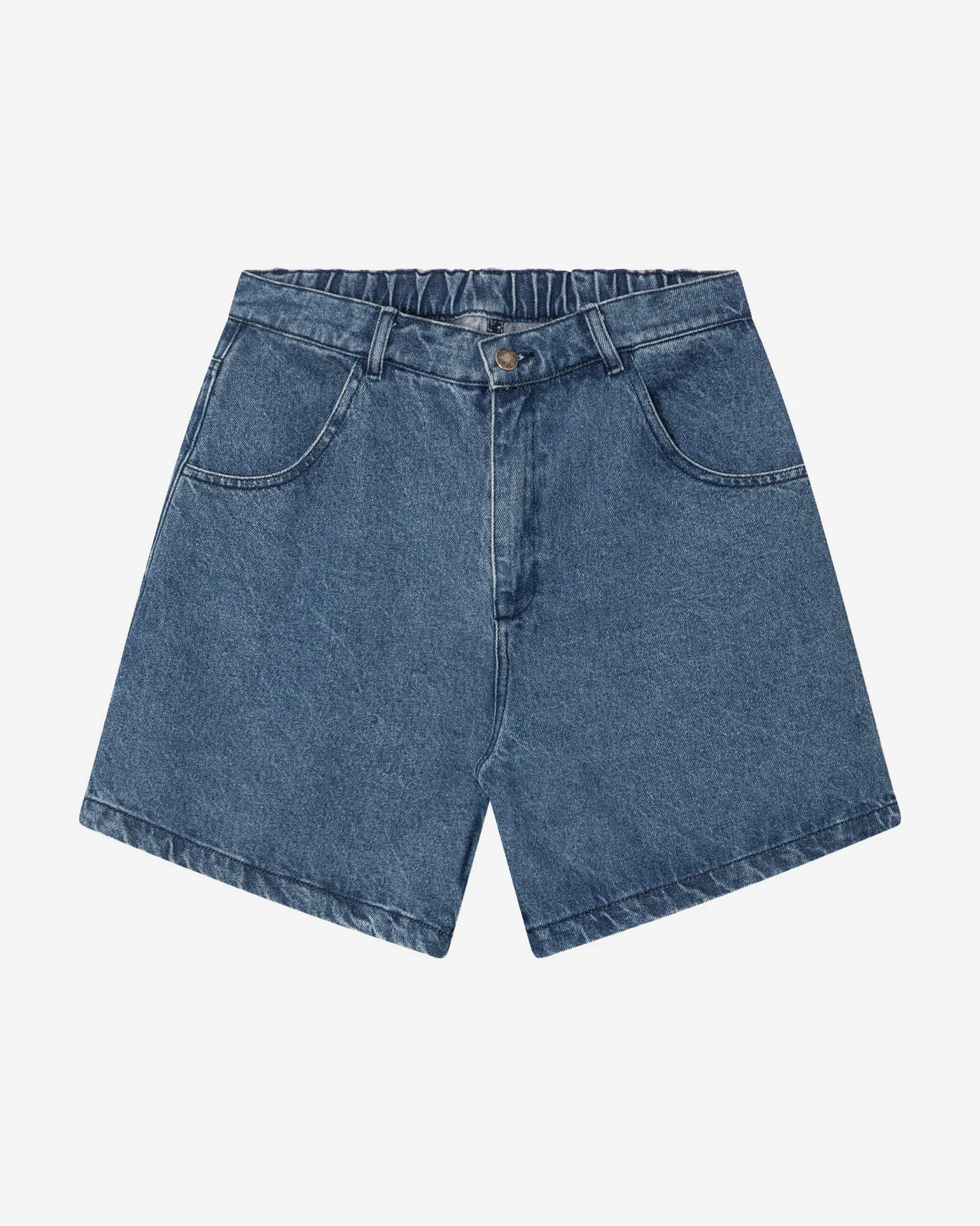 MATONA Damen vegan Shorts Denim Mid Blue – Ansicht 2