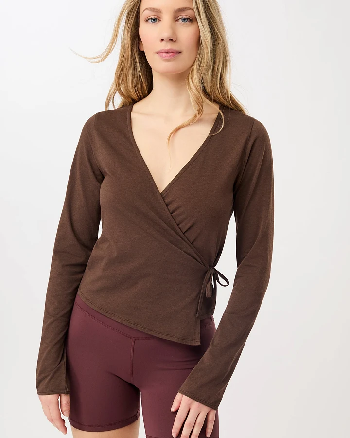 MANDALA Damen vegan Wickeloberteil New Wilderness
