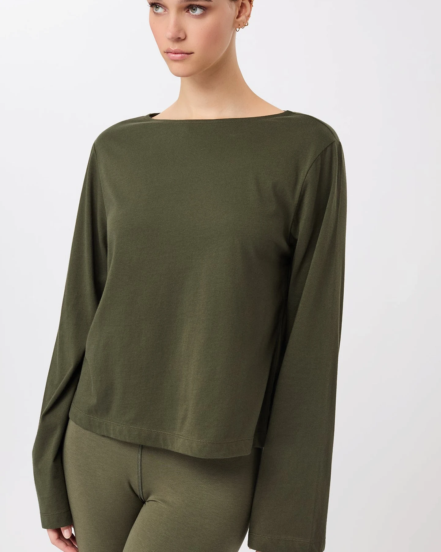 MANDALA Damen vegan Langarmshirt Iconic Leaf – Ansicht 2