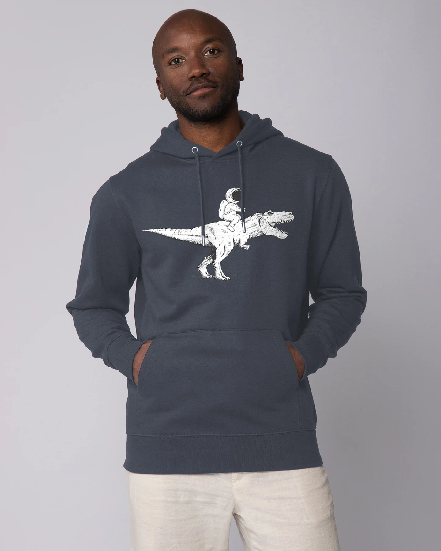 Watapparel Sweatshirt Astronaut on T-Rex – Ansicht 2