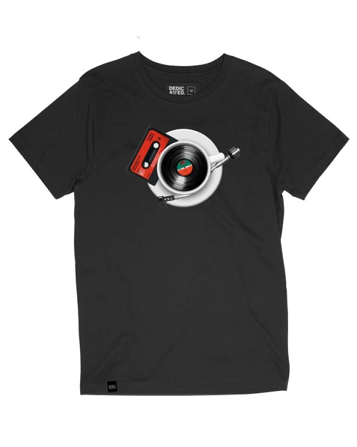DEDICATED - T-Shirt Stockholm Morning Music - T-Shirt Gr M schwarz