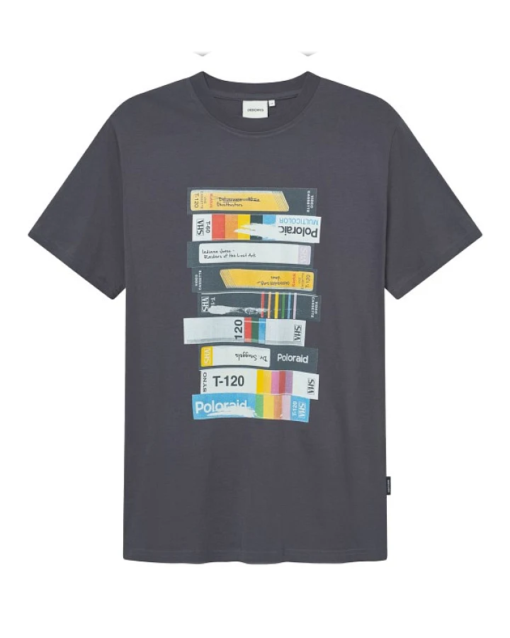 DEDICATED - T-Shirt Stockholm Video Retro - T-Shirt Gr S blau