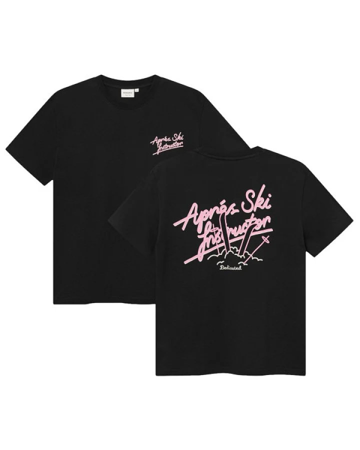 DEDICATED - T-Shirt Stockholm Apres Ski Instructor - T-Shirt Gr S schwarz
