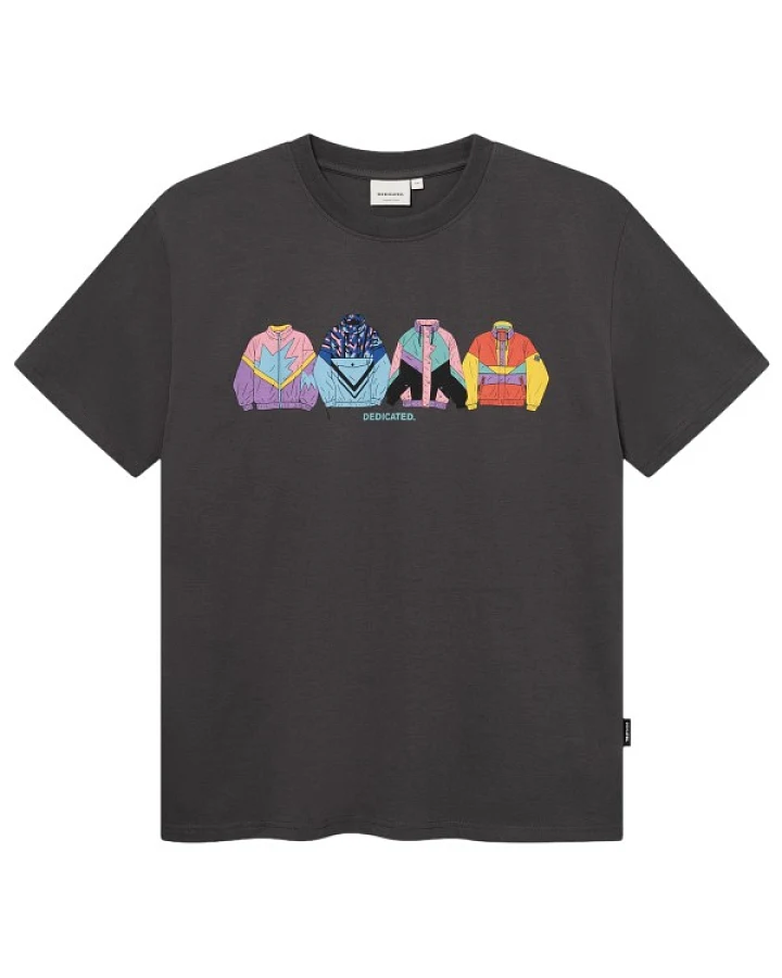 DEDICATED - T-Shirt Stockholm Im Fashion - T-Shirt Gr S grau