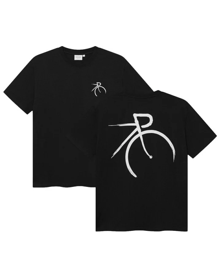 DEDICATED - T-Shirt Stockholm Painted Side Bike - T-Shirt Gr S schwarz