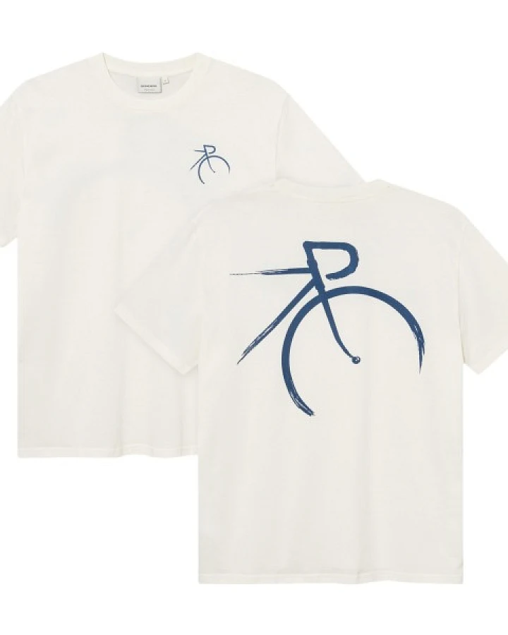 Produktseite: DEDICATED - T-Shirt Stockholm Painted Side Bike - T-Shirt Gr S weiß