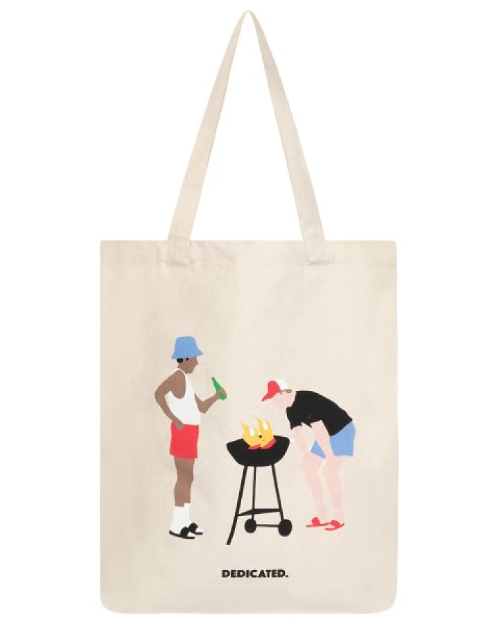 DEDICATED - Tote Bag Torekov BBQ - Tasche Gr One Size weiß/beige