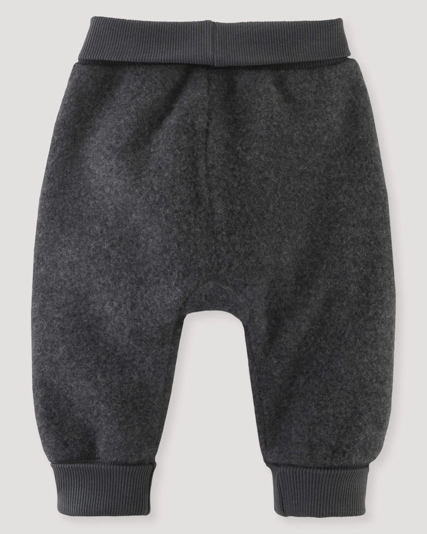 hessnatur Baby Wollfleece Hose aus Bio-Merinowolle - grau - Größe 98/104 – Ansicht 2