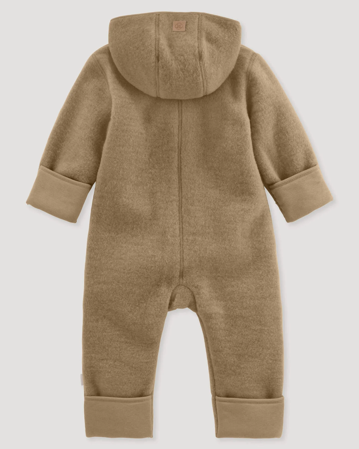 hessnatur Baby Wollfleece Overall aus Bio-Merinowolle - braun - Größe 50/56 – Ansicht 2