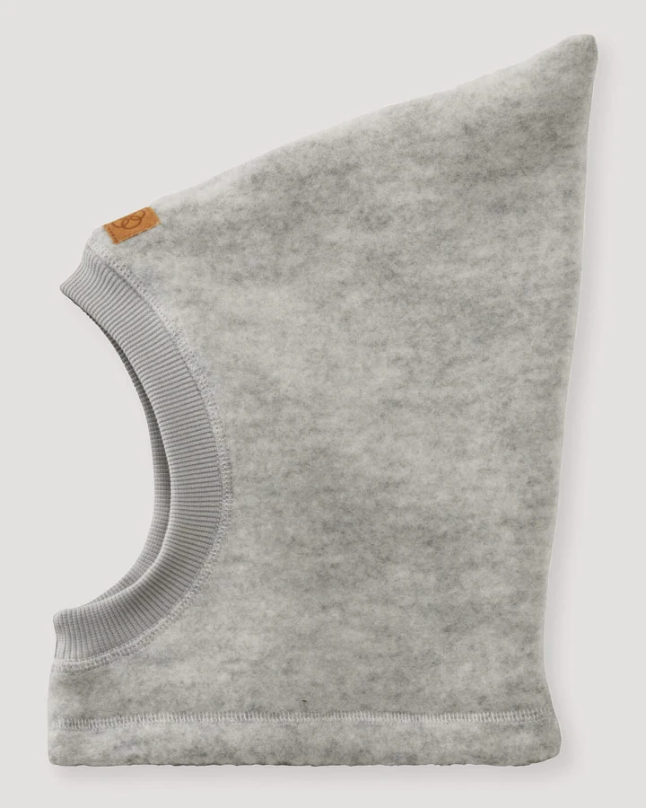hessnatur Baby Wollfleece Mütze aus Bio-Merinowolle - grau - Größe 41/43
