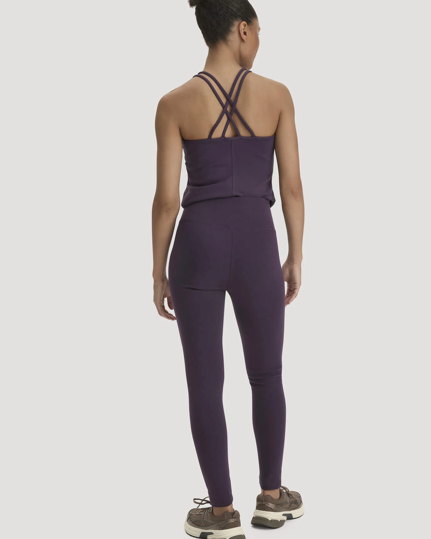 hessnatur Loungewear Leggings High Waist ACTIVE COMFORT aus Bio-Baumwolle - lila - Größe S/k – Ansicht 2