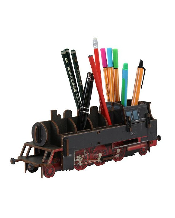 Werkhaus – Stiftebox „Dampflok BR 64“ (Stecksystem)