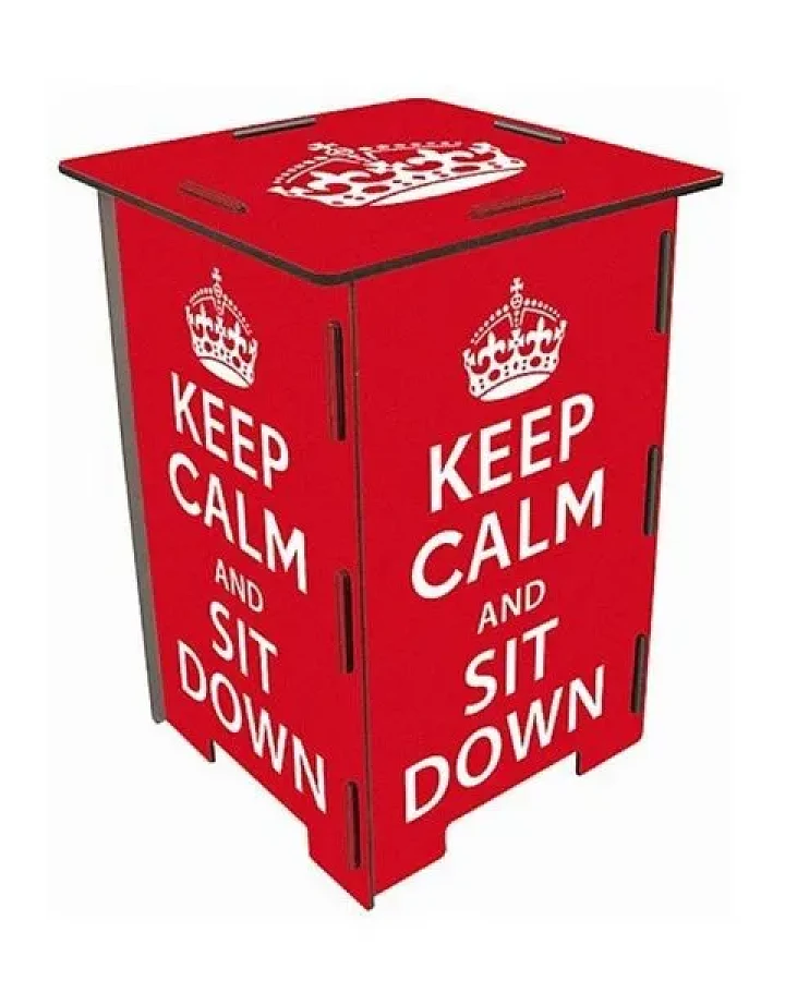 Werkhaus – Photohocker „Keep Calm“