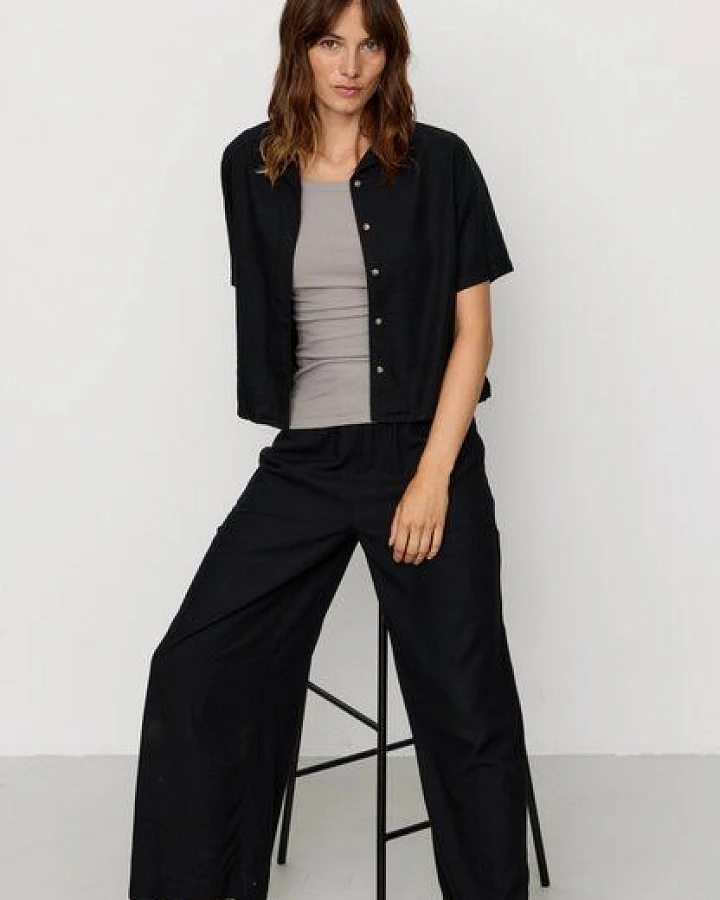 Damen Hose aus Leinen und LENZING ECOVERO Viskose Mix - ALISMA - recolution