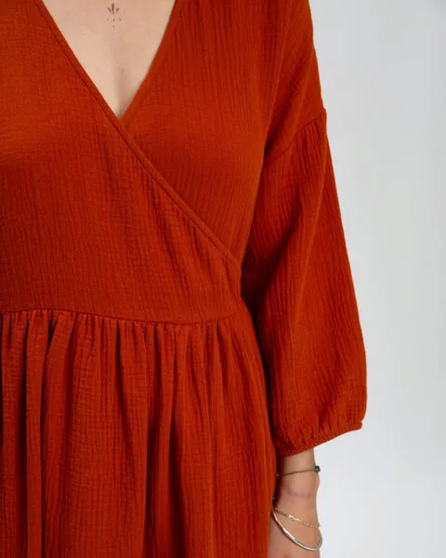 Matona Wickelkleid aus Musselin für Frauen / Muslin Dress – Ansicht 4