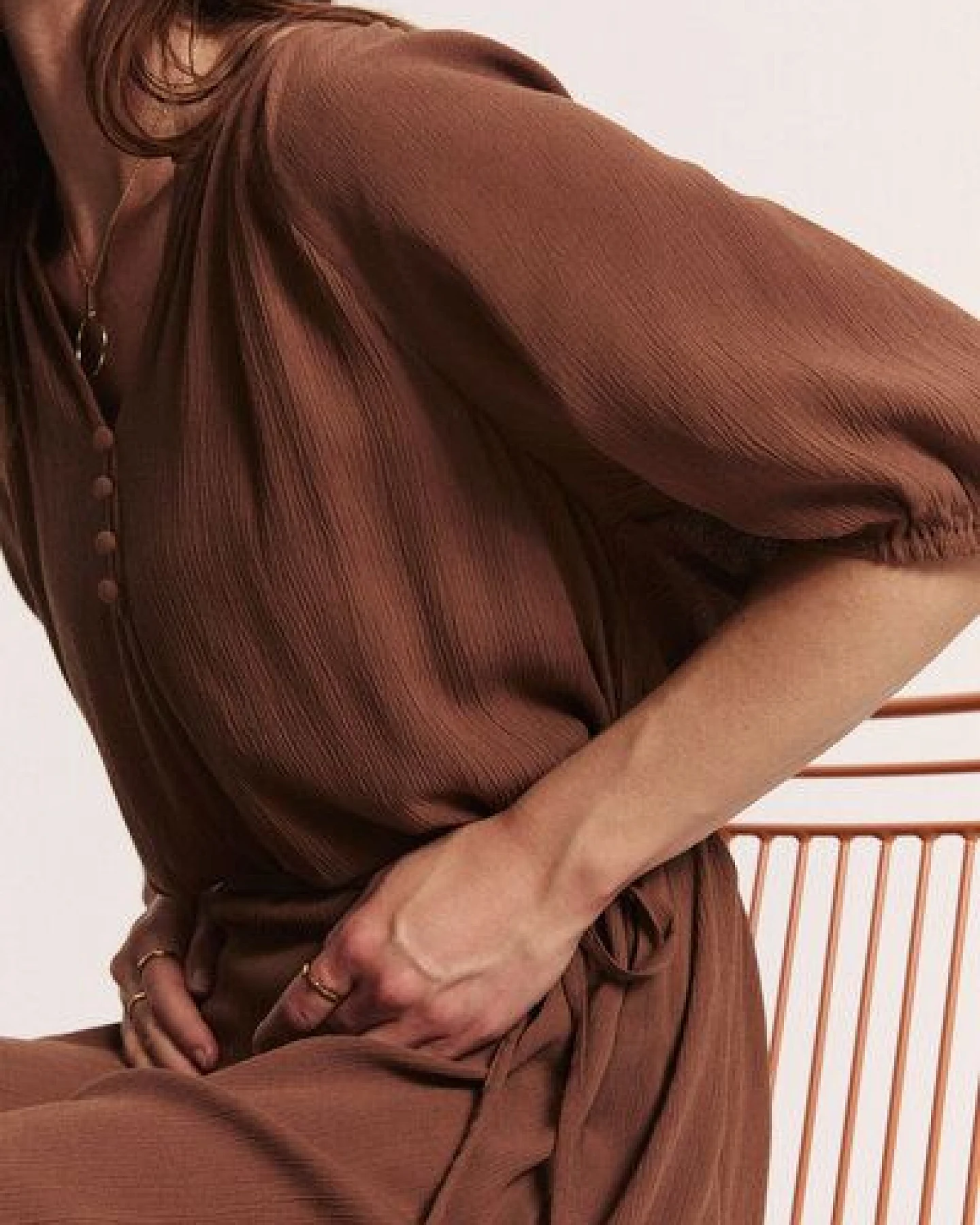 TRANQUILLO Kleid Saraaah aus Crinkel EcoVero Viskose (1140008) – Ansicht 3