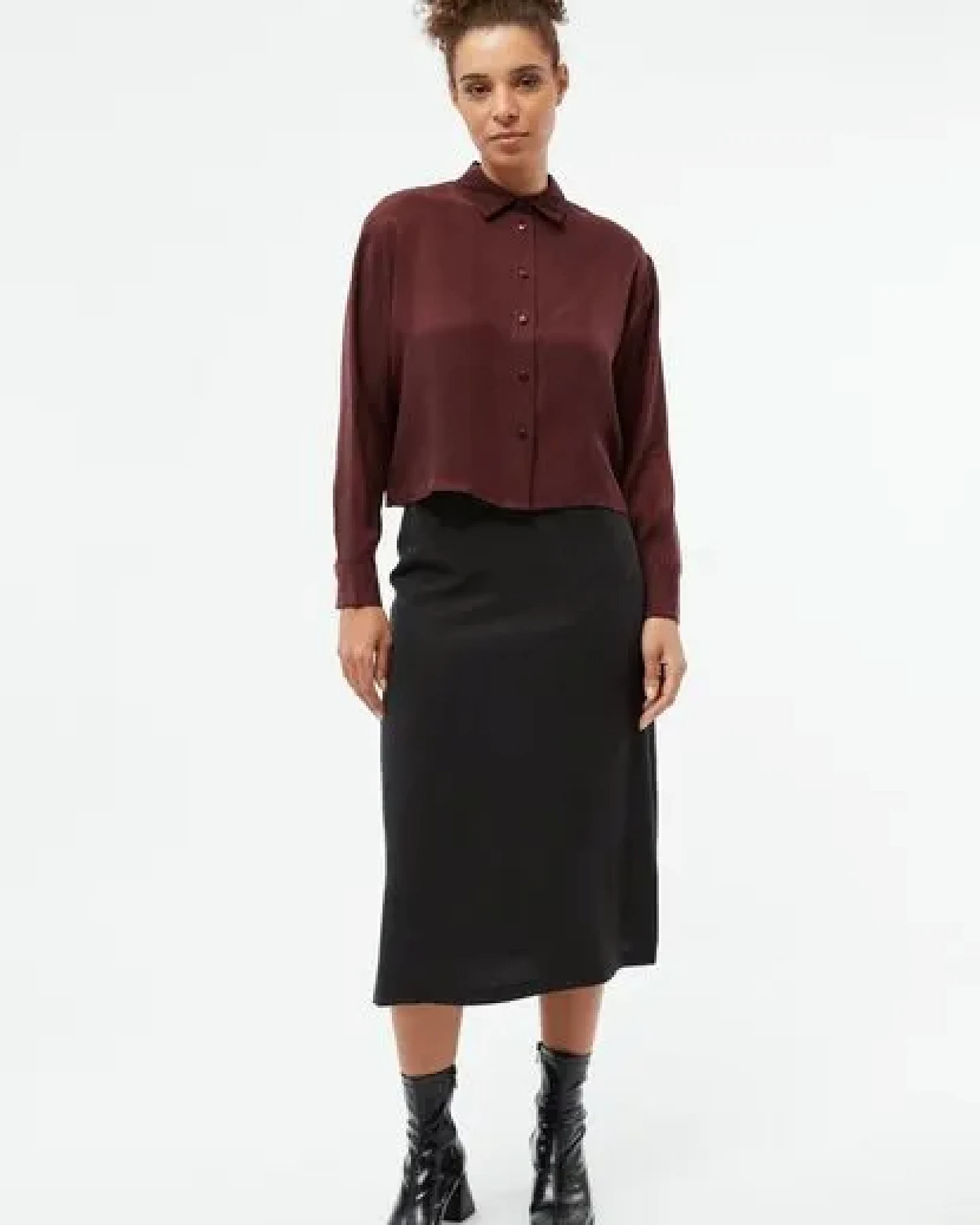 Givn Berlin Kurze Bluse GBSAVANNAH aus TENCEL – Ansicht 3