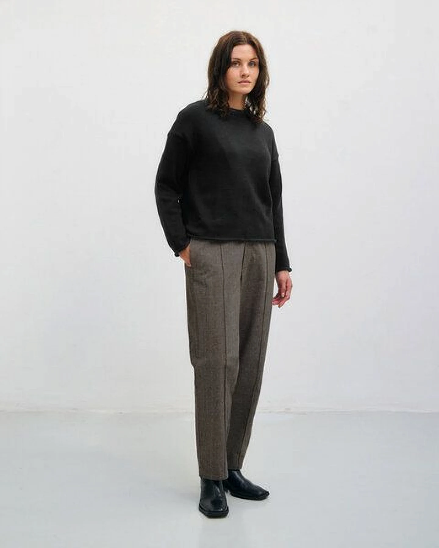 Rotholz Oversize Strickpullover – Ansicht 3